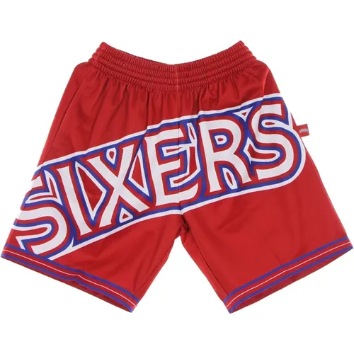 Sportswear, male, , Size: L NBA Basketball Shorts Sixers Hardwood Classics - Mitchell & Ness - Modalova