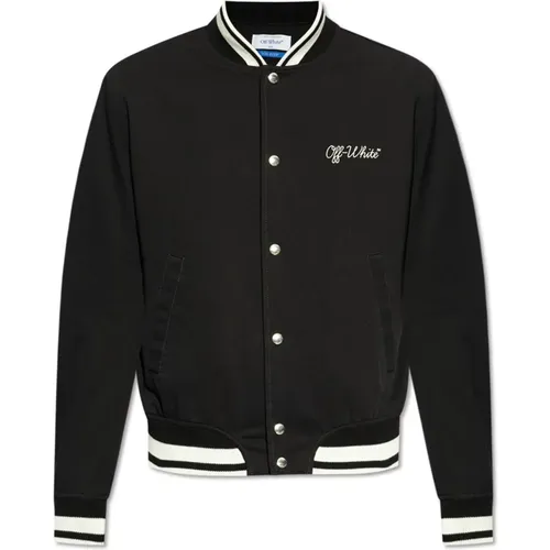 Bomber Jackets, male, , Size: L Bomber jacket - Off White - Modalova