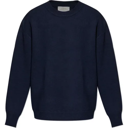 Round-neck Knitwear, male, , Size: XS Wool sweater Moray - Studio Nicholson - Modalova