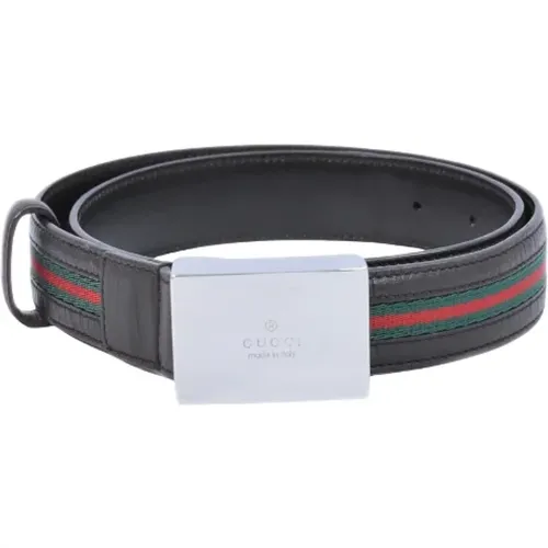 Pre-owned Belts, female, , Size: ONE SIZE Pre-owned Leather belts - Gucci Vintage - Modalova