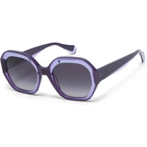 Bright Sungles Violet Frame , female, Sizes: 54 MM - Gigi Studios - Modalova