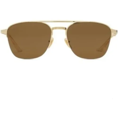 Sunglasses, male, , Size: ONE SIZE Golden Sunglasses Stylish UV Protection - Gucci - Modalova