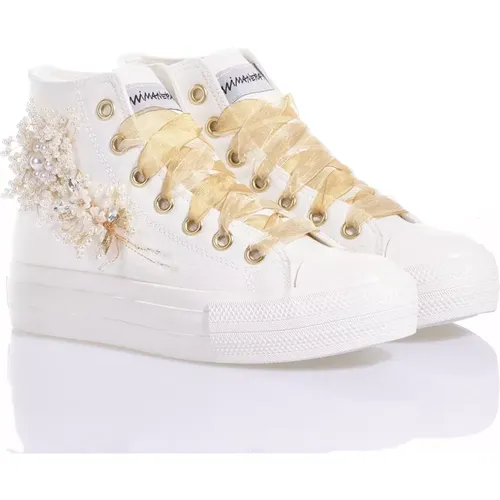 Lace Platform Sneakers , female, Sizes: 4 UK, 6 UK, 8 UK, 2 UK, 5 UK, 3 UK, 7 UK - Mimanera - Modalova