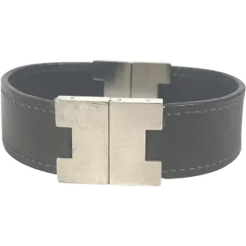 Pre-owned Jewellery, female, , Size: ONE SIZE Pre-owned Leather bracelets - Hermès Vintage - Modalova