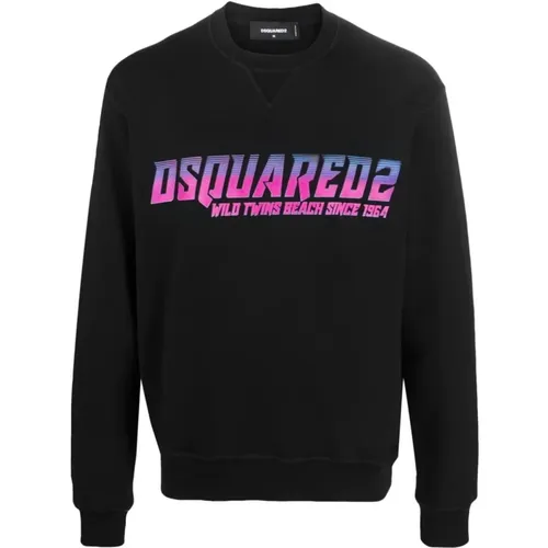 Sweatshirts, male, , Size: XS Surf Style Sweatshirt - Dsquared2 - Modalova