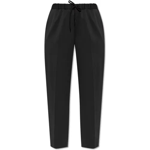 Tapered Trousers, female, , Size: S Creased trousers - MM6 Maison Margiela - Modalova
