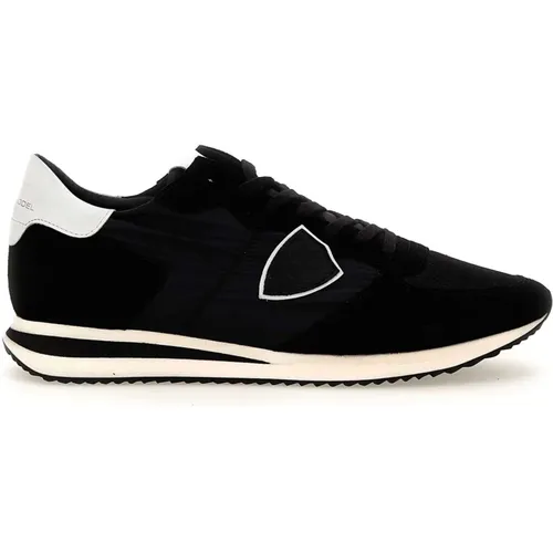 Schwarze Sneakers Low Basic 2109 , Herren, Größe: 41 EU - Philippe Model - Modalova