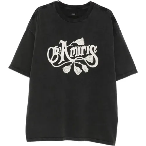 T-Shirts, male, , Size: S Graphic Print Crew Neck T-shirt - Amiri - Modalova