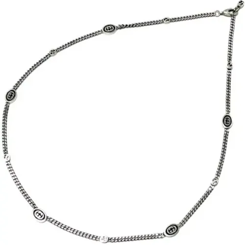 Pre-owned Jewellery, female, , Size: ONE SIZE Pre-owned Silver necklaces - Gucci Vintage - Modalova