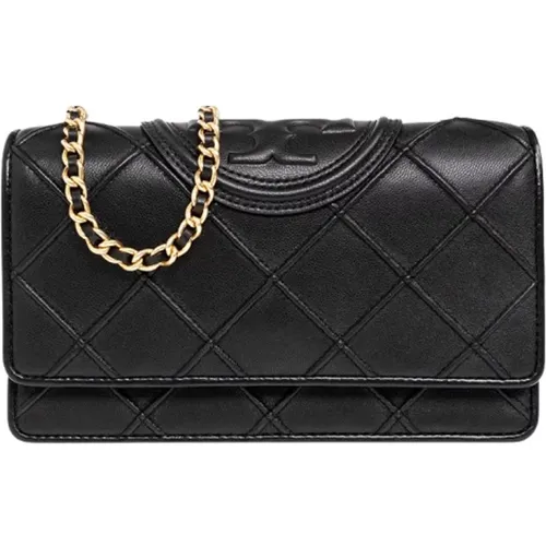 Cross Body Bags, female, , Size: ONE SIZE Fleming Soft Chain Wallet - TORY BURCH - Modalova