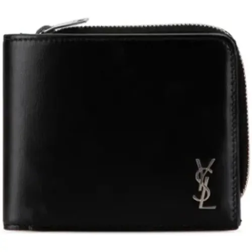 Pre-owned Wallets, female, , Size: ONE SIZE Pre-owned Leather wallets - Saint Laurent Vintage - Modalova