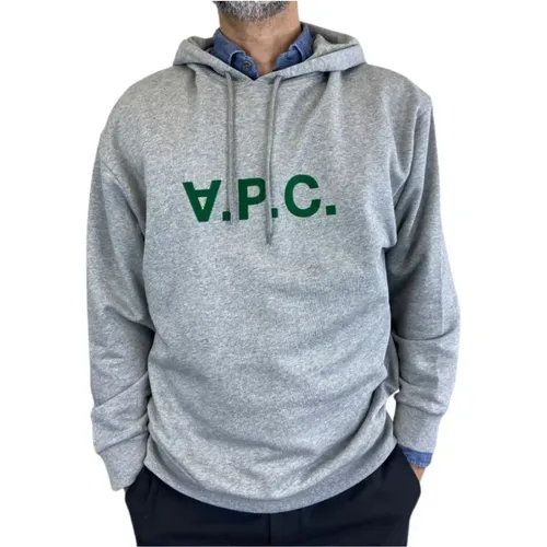 Hoodies, male, , Size: L Hooded Sweatshirt - Model: APC - A.p.c. - Modalova