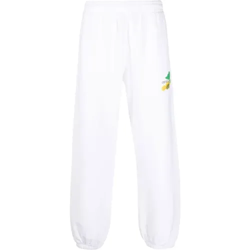 Off , Sweatpants, male, , Size: M Sweatpants - Off White - Modalova