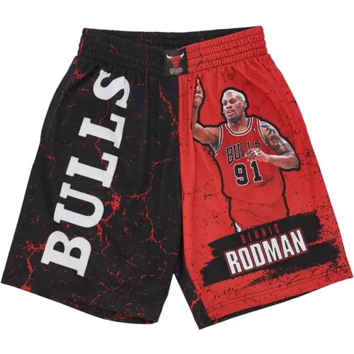 NBA Burst Mesh Basketball Shorts , Herren, Größe: XL - Mitchell & Ness - Modalova