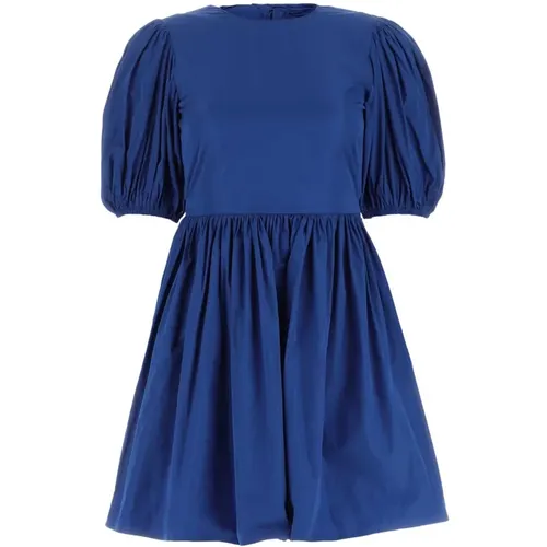 Blaues Polyester Mini Kleid - RED Valentino - Modalova