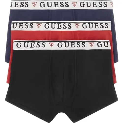 Baumwoll-Stretch-Boxer - Schwarz , Herren, Größe: L - Guess - Modalova