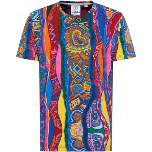 T-Shirt Knit Print De Pretis , Herren, Größe: S - carlo colucci - Modalova