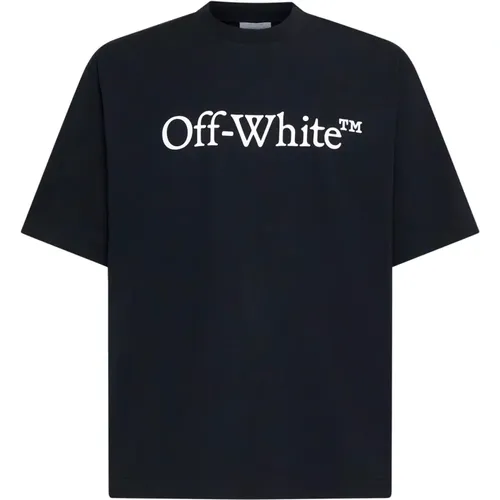 Schwarze T-Shirts und Polos , Herren, Größe: XS - Off White - Modalova