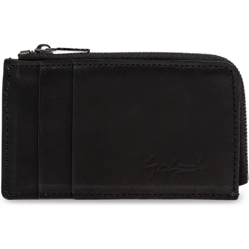 Wallets & Cardholders, male, , Size: ONE SIZE Leather Wallet - Yohji Yamamoto - Modalova