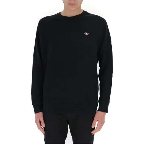 Fox patch sweatshirt , male, Sizes: S - Maison Kitsuné - Modalova