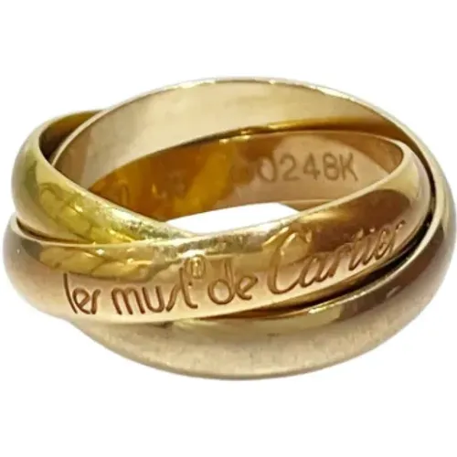 Pre-owned Jewellery, female, , Size: ONE SIZE Pre-owned Gold rings - Cartier Vintage - Modalova