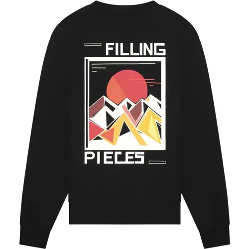Sweatshirt Sunset Schwarz , unisex, Größe: L - Filling Pieces - Modalova