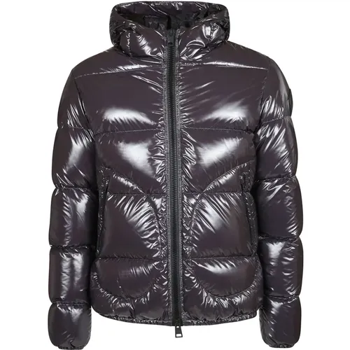 Winter Jackets, male, , Size: 3XL Glossy Bomber Jacket - Herno - Modalova