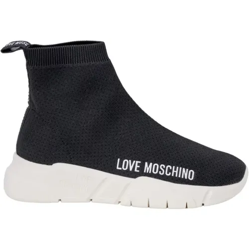 Damen Sneakers Frühling/Sommer Kollektion , Damen, Größe: 40 EU - Love Moschino - Modalova