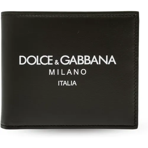 Geldbörse mit bedrucktem Logo - Dolce & Gabbana - Modalova