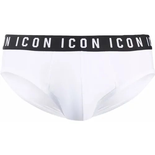 Icon Waistband Briefs , male, Sizes: S - Dsquared2 - Modalova