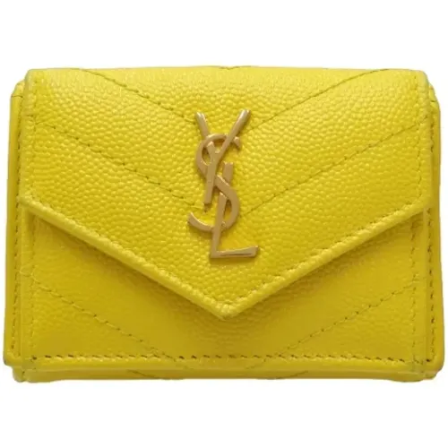 Pre-owned Leather wallets , female, Sizes: ONE SIZE - Yves Saint Laurent Vintage - Modalova