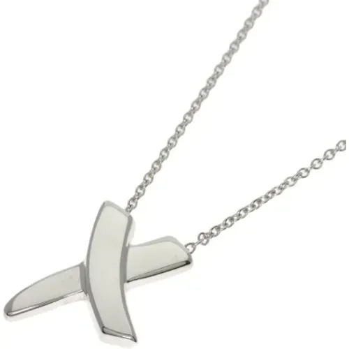 Pre-owned Jewellery, female, , Size: ONE SIZE Pre-owned Silver necklaces - Tiffany & Co. Pre-owned - Modalova