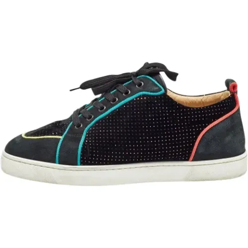 Pre-owned Sneakers, female, , Size: 13 US Pre-owned Suede sneakers - Christian Louboutin Pre-owned - Modalova