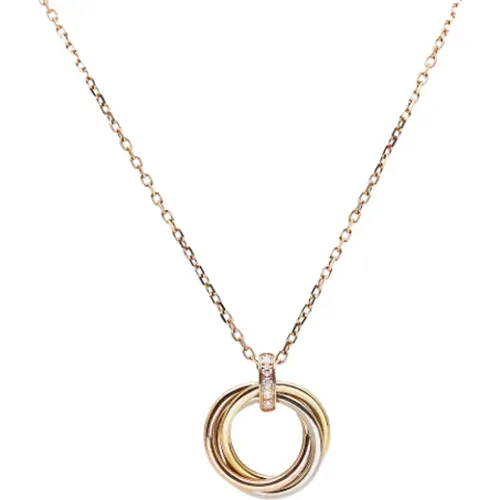 Pre-owned Jewellery, female, , Size: ONE SIZE Pre-owned Rose Gold necklaces - Cartier Vintage - Modalova