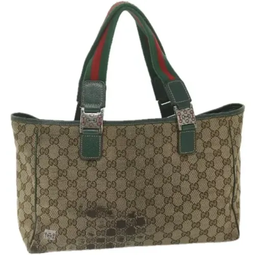 Pre-owned Tote Bags, female, , Size: ONE SIZE Pre-owned Canvas gucci-bags - Gucci Vintage - Modalova