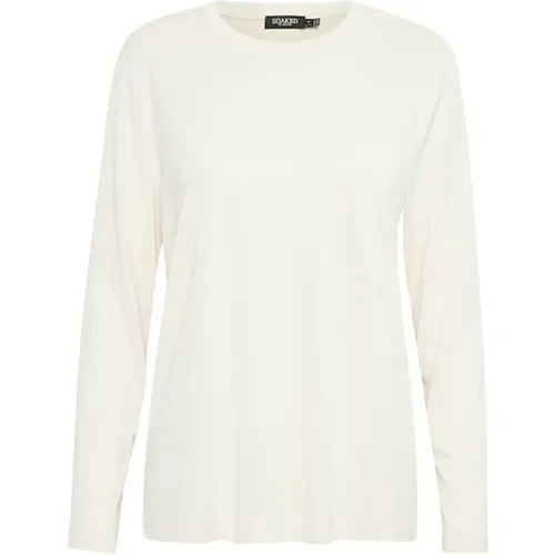 Loose Fit Long Sleeve Top Broken , female, Sizes: 2XL, XS, M, XL, S, L - Soaked in Luxury - Modalova