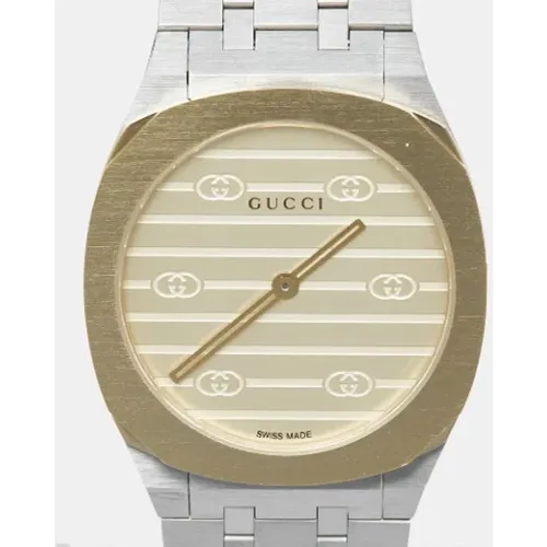 Pre-owned Stainless Steel watches , female, Sizes: ONE SIZE - Gucci Vintage - Modalova