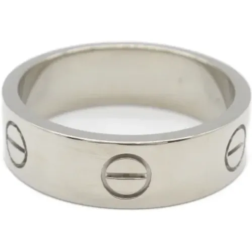 Pre-owned Jewellery, female, , Size: ONE SIZE Pre-owned White Gold rings - Cartier Vintage - Modalova