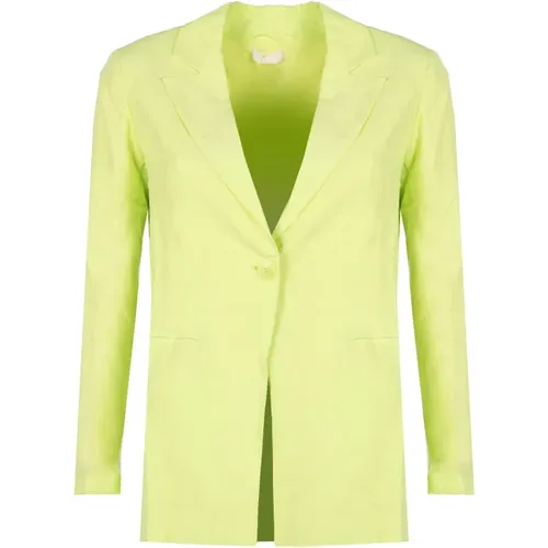 Blazers, female, , Size: M Tailored Single-Breasted Blazer - Liu Jo - Modalova