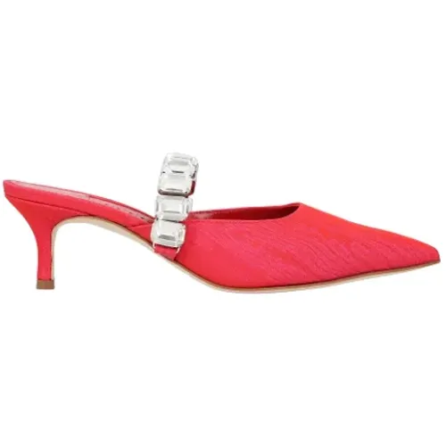 Canvas sandals , female, Sizes: 3 UK - Manolo Blahnik - Modalova