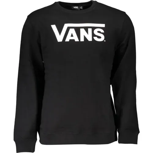 Sweatshirts, male, , Size: S Printed Crew Neck Fleece Sweater - Vans - Modalova