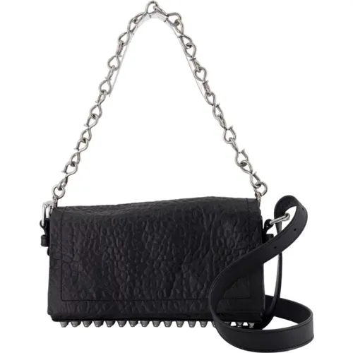Shoulder Bags, female, , Size: ONE SIZE Leather Shoulder Bag Crushed - alexander wang - Modalova