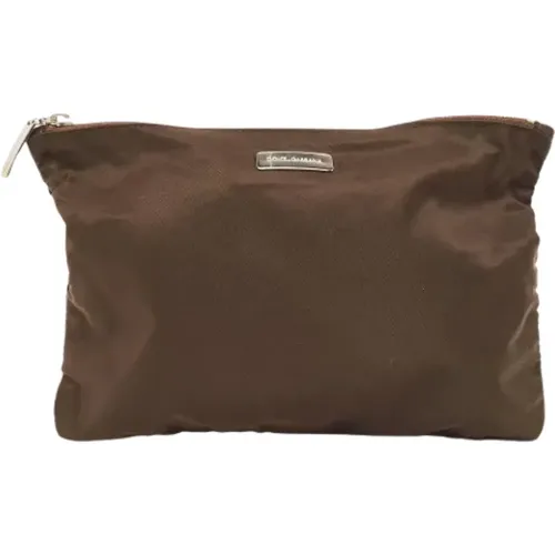 Pre-owned Clutches, female, , Size: ONE SIZE Pre-owned Nylon pouches - Dolce & Gabbana Pre-owned - Modalova