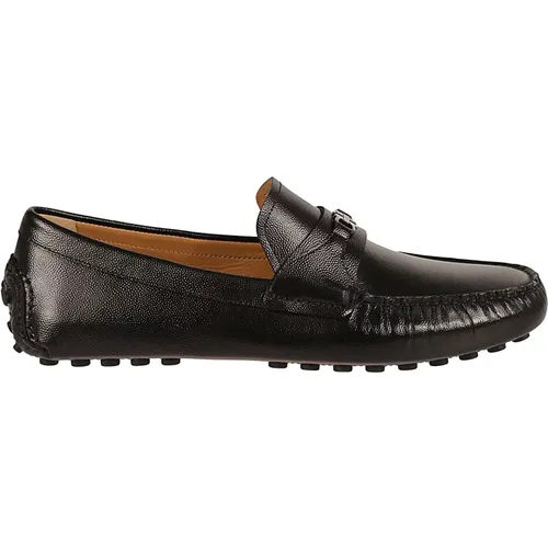 Loafers, male, , Size: 7 US Nero New Biscotto Moccasins for Men - Salvatore Ferragamo - Modalova