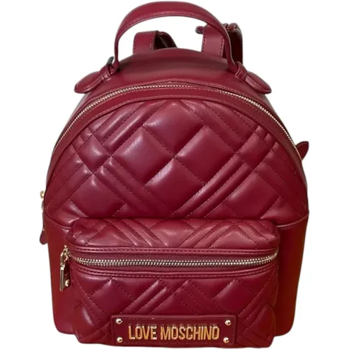 Backpacks, female, , Size: ONE SIZE Quilted Women's Backpack by Moschino - Love Moschino - Modalova