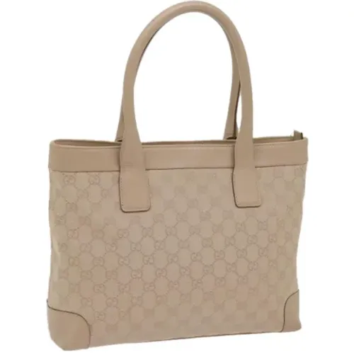 Pre-owned Tote Bags, female, , Size: ONE SIZE Pre-owned Canvas totes - Gucci Vintage - Modalova