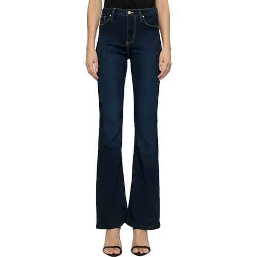 Dunkle Denim Schlaghose Damen , Damen, Größe: W26 - Guess - Modalova