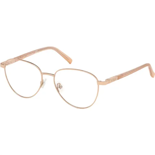 Glasses, unisex, , Size: 51 MM Rose Gold Eyewear Frames - Guess - Modalova