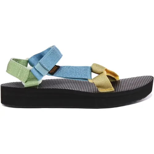 Bold Platform Vegan Sandals Blue Women , female, Sizes: 4 UK, 6 UK - Teva - Modalova