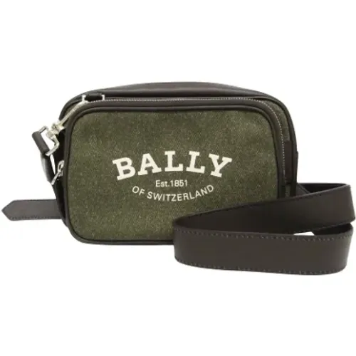 Pre-owned Cross Body Bags, unisex, , Size: ONE SIZE Pre-owned Canvas shoulder-bags - Bally Pre-owned - Modalova